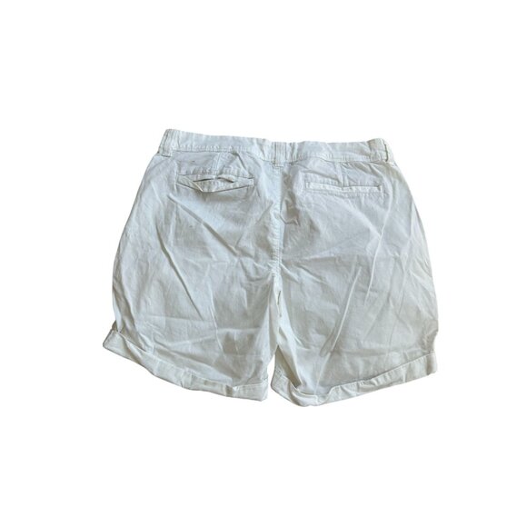 OLD NAVY Women's White Cuffed Shorts Size 12 - Picture 2 of 7